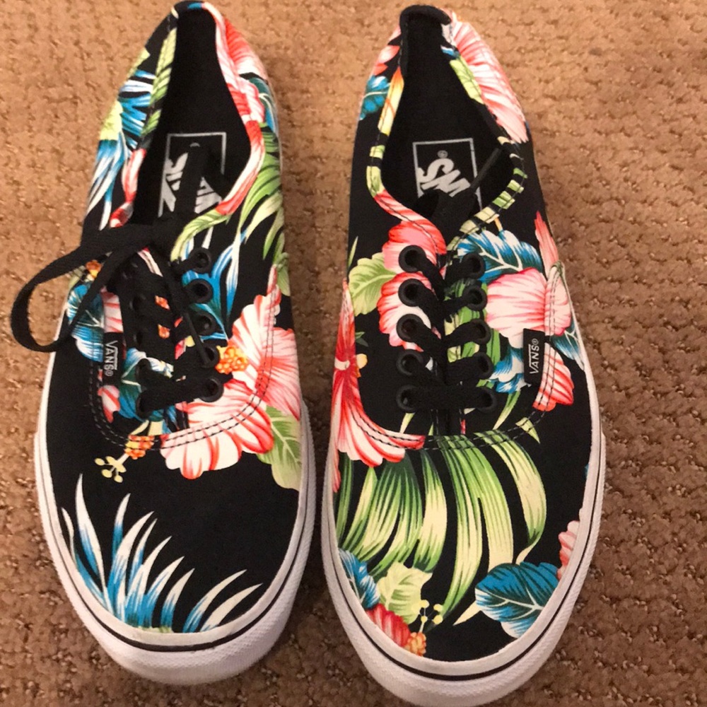 Hawaiian print vans
